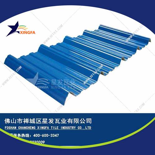 厚度3.0mm蓝色900型PVC塑胶瓦 恩施工程钢结构厂房防腐隔热塑料瓦 pvc多层防腐瓦生产网上销售